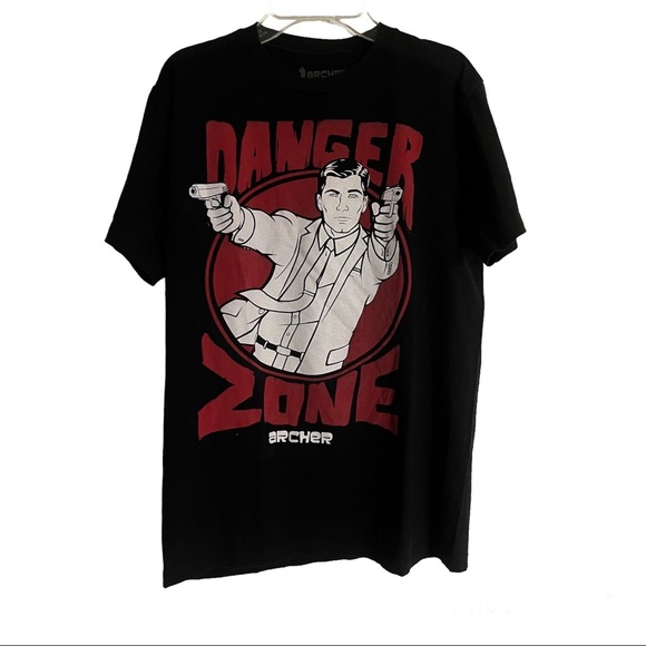 Archer - Danger Zone - FX Sarcastic Animated Spy Series Tee Perfect Condition - Picture 10 of 12